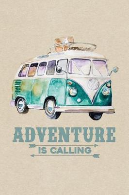 Book cover for Adventure Calling Van Bus Caravan Camping & Hiking Journal, Graph Paper