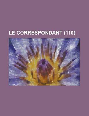 Book cover for Le Correspondant (110)