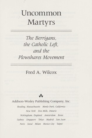 Cover of Uncommon Martyrs