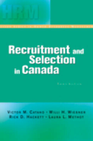 Cover of Recruitment and Selection in Canada