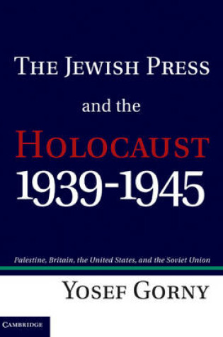 Cover of The Jewish Press and the Holocaust, 1939-1945