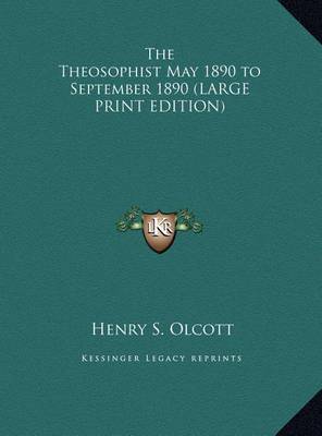 Book cover for The Theosophist May 1890 to September 1890