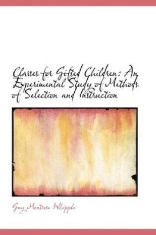 Cover of Classes for Gifted Children