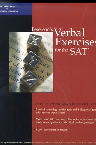 Cover of Verbal Exercises for the SAT
