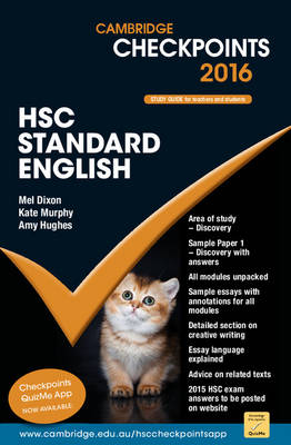 Book cover for Cambridge Checkpoints HSC Standard English 2016