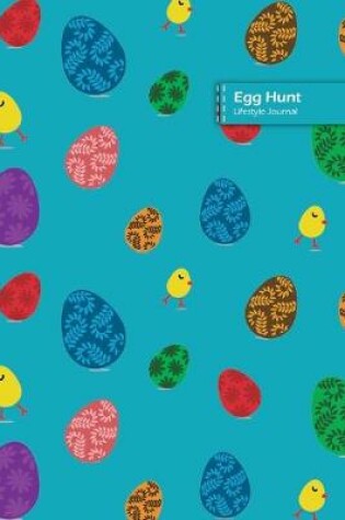 Cover of Egg Hunt Lifestyle Journal, Blank Write-in Notebook, Dotted Lines, Wide Ruled, Size (A5) 6 x 9 In (Royal Blue)
