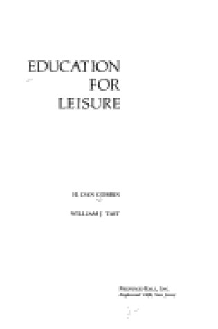 Cover of Education for Leisure