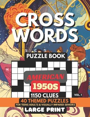 Book cover for Crosswords Puzzle Book - American 1950s Vol.1