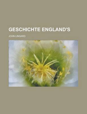 Book cover for Geschichte England's