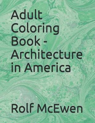 Book cover for Adult Coloring Book - Architecture in America