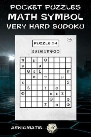 Cover of Pocket Puzzles - Math Symbol Sudoku - Very Hard Level