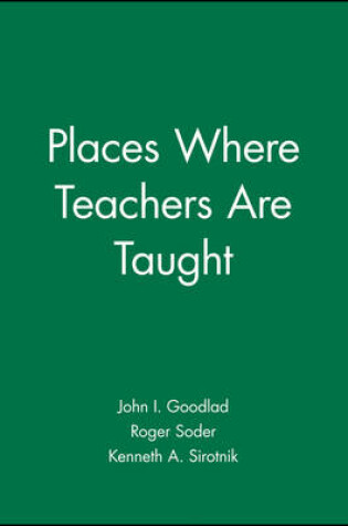 Cover of Places Where Teachers Are Taught