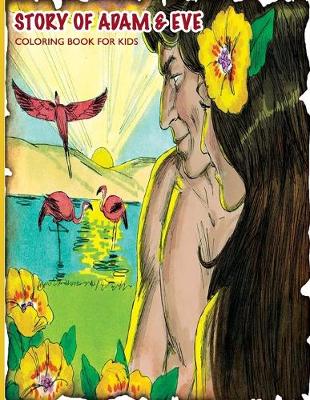 Book cover for Story of Adam & Eve Coloring Book For Kids