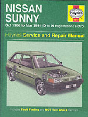 Book cover for Nissan Sunny 1986-91 Service and Repair Manual