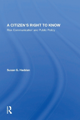 Cover of A Citizen's Right To Know