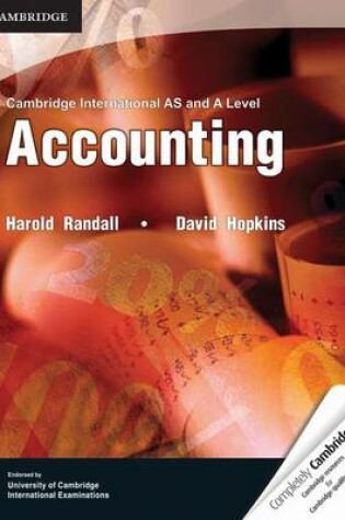 Cover of Cambridge International AS and A Level Accounting Textbook