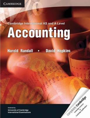 Book cover for Cambridge International AS and A Level Accounting Textbook