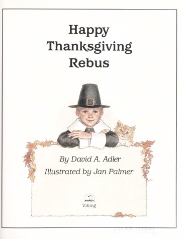 Book cover for Adler David A. : Happy Thanksgiving Rebus