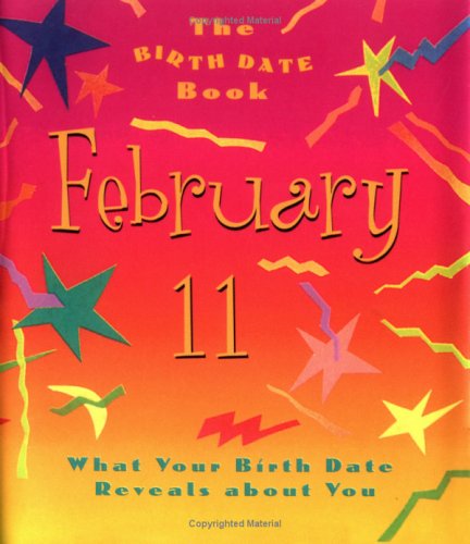 Book cover for The Birth Date Book February 11