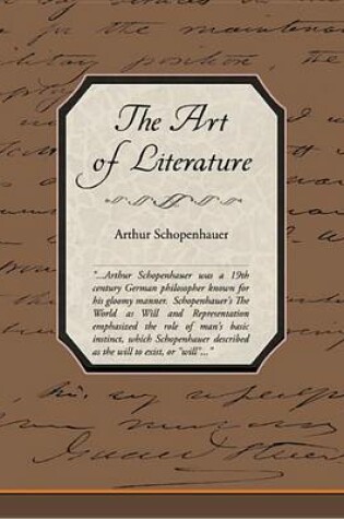 Cover of The Art of Literature (eBook)