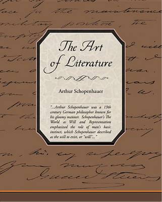 Book cover for The Art of Literature (eBook)