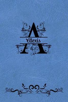 Book cover for Split Letter Personalized Journal - Alexis