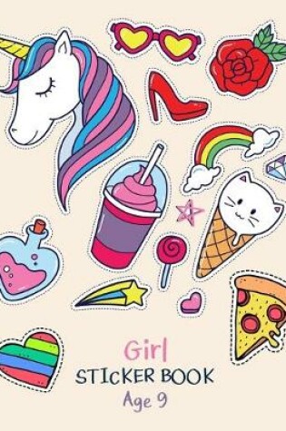 Cover of Girl Sticker Book Age 9