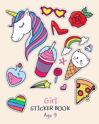 Book cover for Girl Sticker Book Age 9