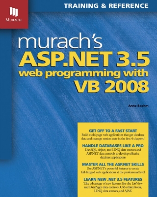 Book cover for Murach's ASP.NET 3.5 Web Programming with VB 2008