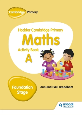 Cover of Hodder Cambridge Primary Maths Activity Book A Foundation Stage