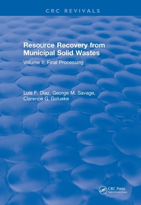 Book cover for Resource Recovery From Municipal Solid Wastes