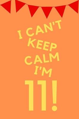 Book cover for I Can't Keep Calm I'm 11!