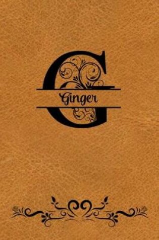 Cover of Split Letter Personalized Name Journal - Ginger