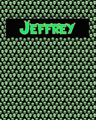 Book cover for 120 Page Handwriting Practice Book with Green Alien Cover Jeffrey