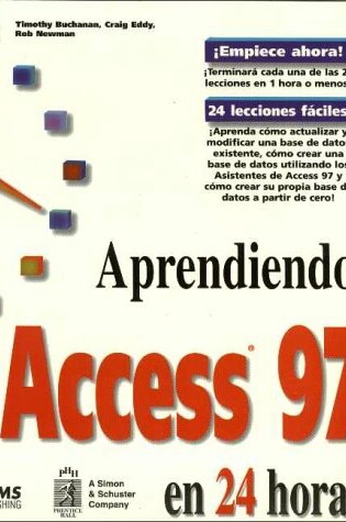 Cover of Aprendiendo Access 97 En 24 Ho