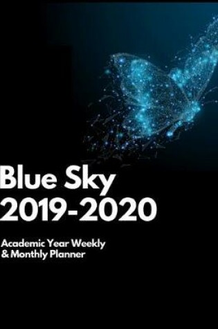 Cover of BLUE SKY 2019-2020 academic year weekly & monthly planner