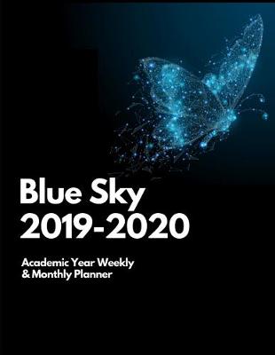 Book cover for BLUE SKY 2019-2020 academic year weekly & monthly planner