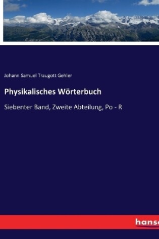 Cover of Physikalisches Wörterbuch