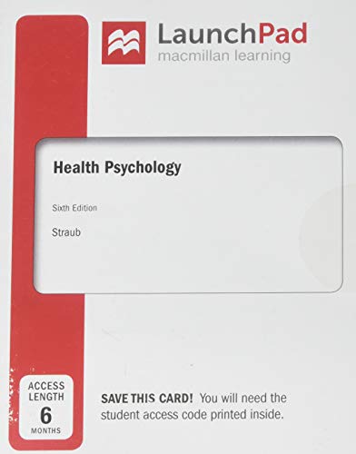 Book cover for Launchpad for Health Psychology (1-Term Access)