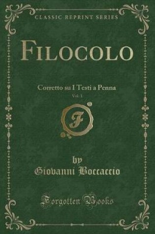 Cover of Filocolo, Vol. 1