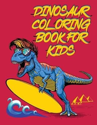 Book cover for Dinosaurs coloring book for kids