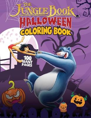 Book cover for The Jungle Book Halloween Coloring Book