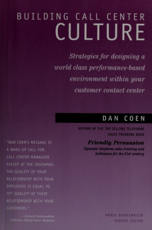 Cover of Building Call Center Culture