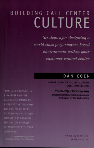 Book cover for Building Call Center Culture