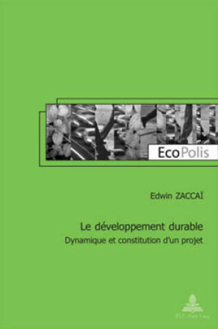 Cover of Le Développement Durable