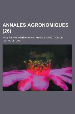 Cover of Annales Agronomiques (26 )