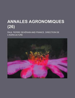 Book cover for Annales Agronomiques (26 )