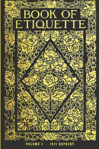 Cover of Book Of Etiquette - 1921 Reprint