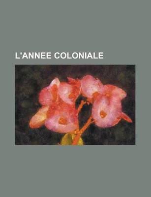 Book cover for L'Annee Coloniale