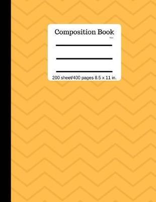 Book cover for Composition Book Orange Circles 200 Sheet/400 Pages 8.5 X 11 In.